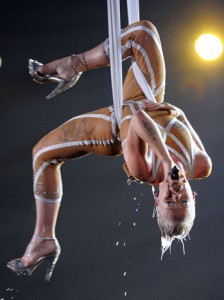 Singer Pink performs at the 52nd Grammy
